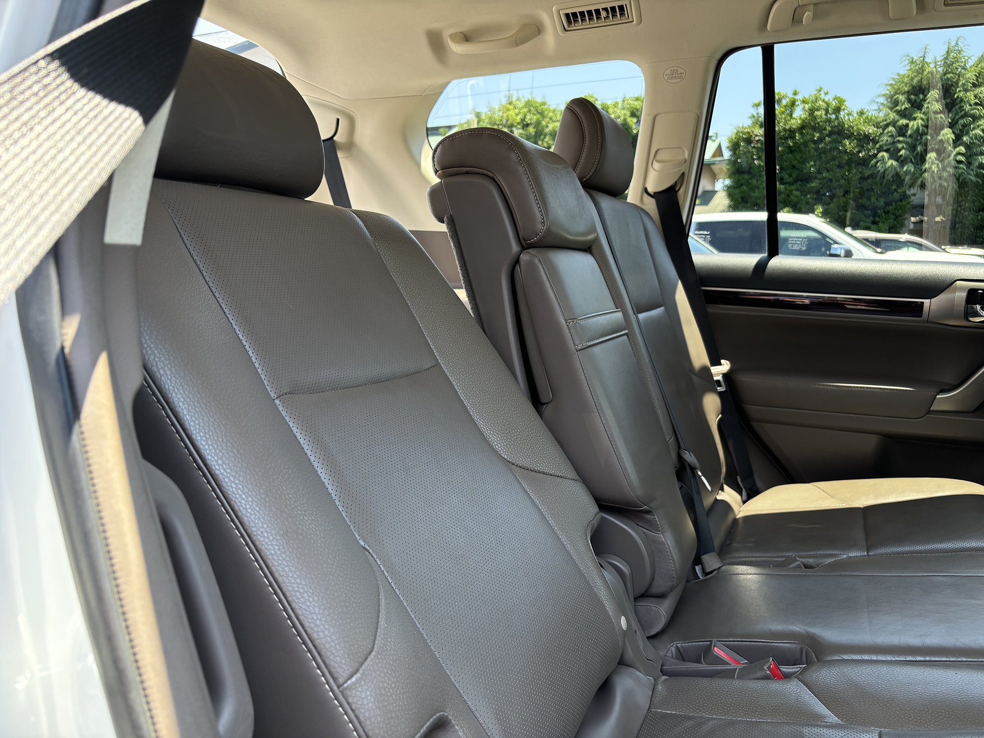 Driver Bottom & Top Leather Seat Cover For Lexus GX460 2010-2017 – Tan Ecru, Perforated